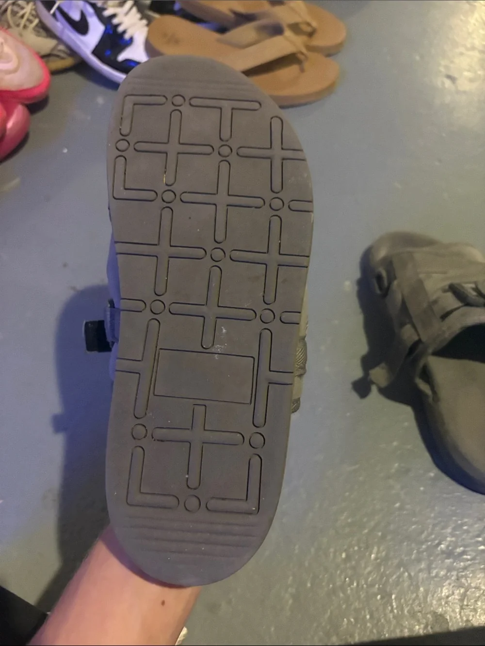 Men's Casual Slip-On Sandals in Gray